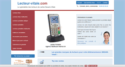 Desktop Screenshot of lecteur-vitale.com