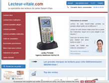 Tablet Screenshot of lecteur-vitale.com